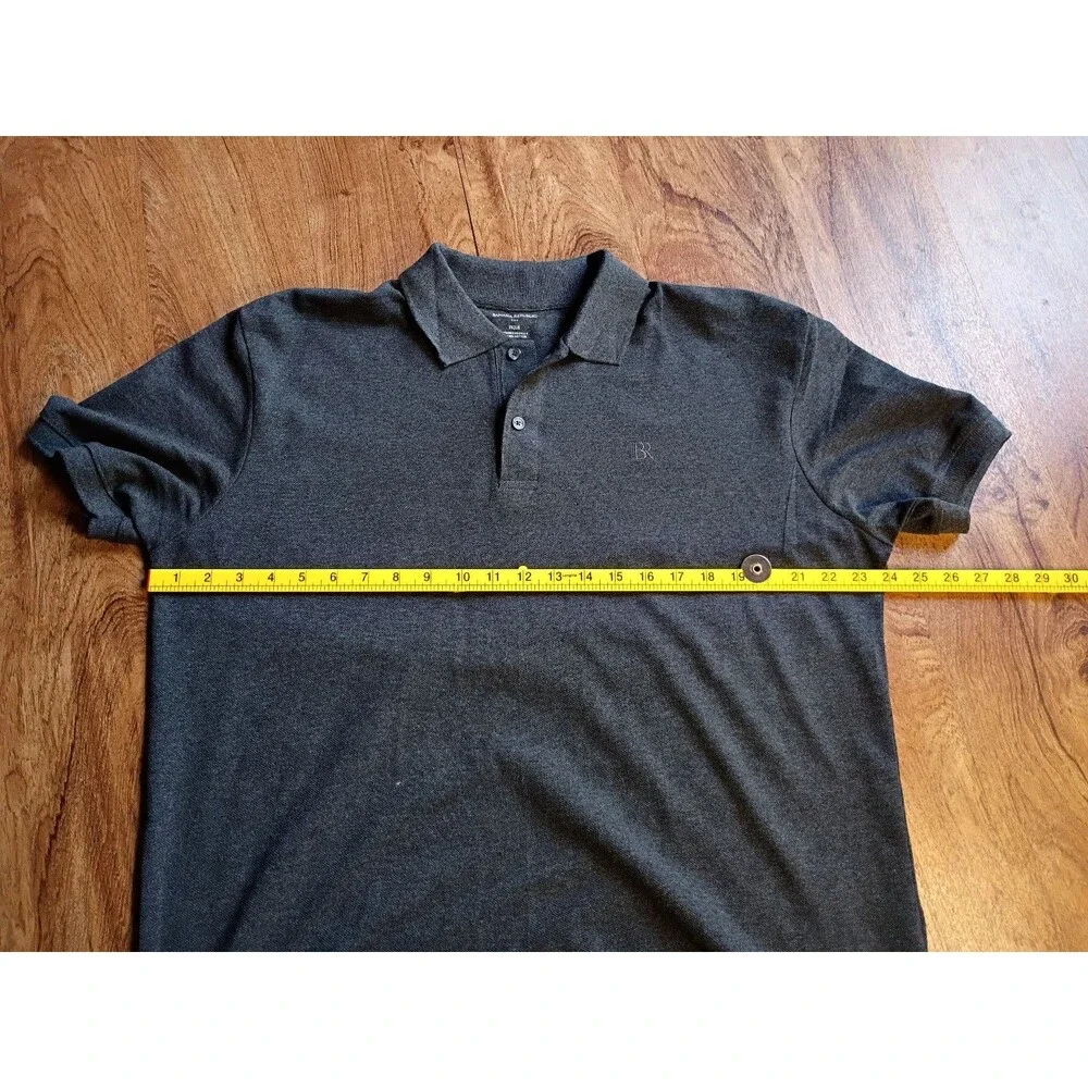 Banana Republic Pique Polo XL Charcoal